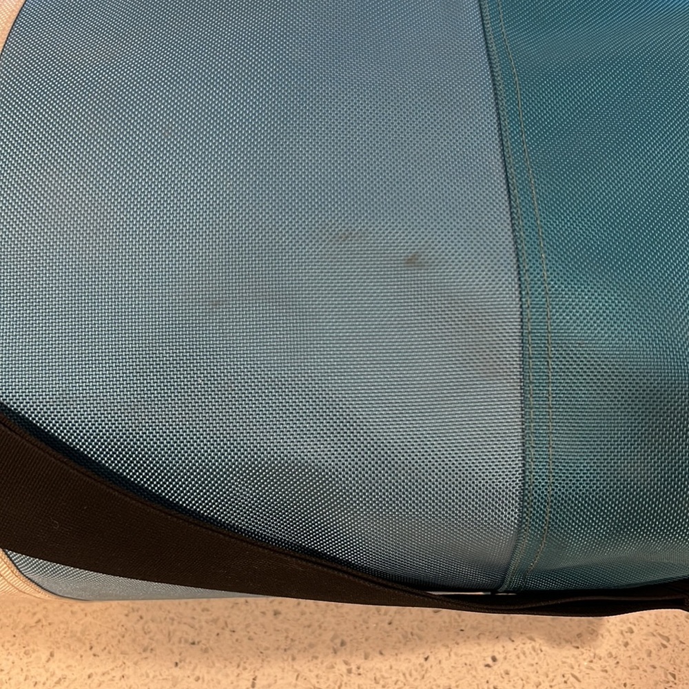 Timbuktu 2 XL Blue & White Cargo Tote with Shoulder Strap - Picture 12 of 16
